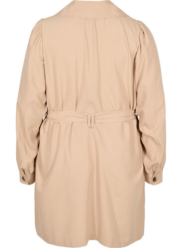 Trenchcoat med belte og lommer, Nomad, Packshot image number 1