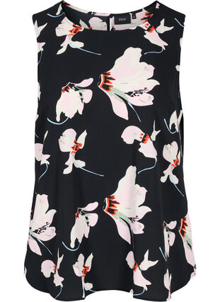 Topp uten ermer med mønster, Big Flower AOP, Packshot image number 0