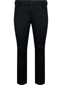 Slim fit Emily jeans med normal midje, Svart Slim fit Emily jeans med normal midje
