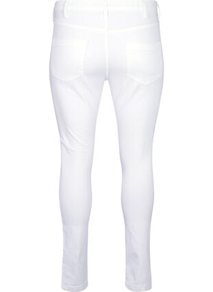 Zizzi Super slim Amy jeans med høyt liv, Hvit, Packshot image number 1