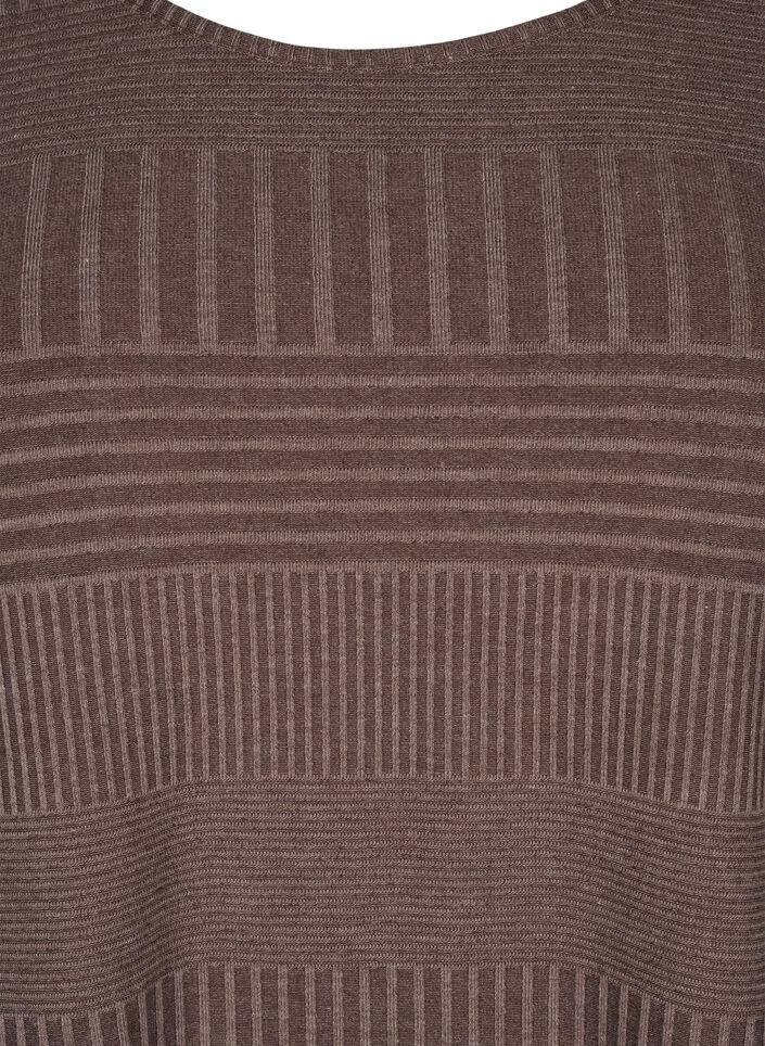 Bluse med 3/4-ermer og stripemønster, Ch. Martini Mel., Packshot image number 2