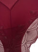 Truser med mesh og kanter i broderte blonder, R&oslash;d, Packshot image number 2