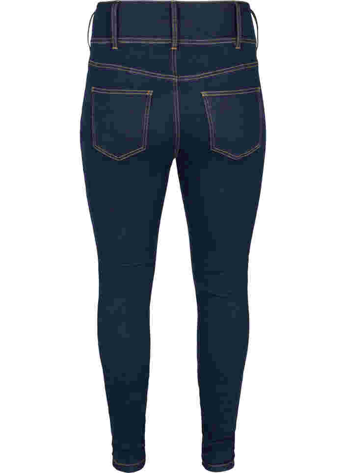 Super slim Bea jeans med ekstra høyt liv, Unwashed, Packshot image number 1