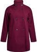 Kort k&aring;pe med A-linjesnitt, M&oslash;rk Bordeaux, Packshot image number 0