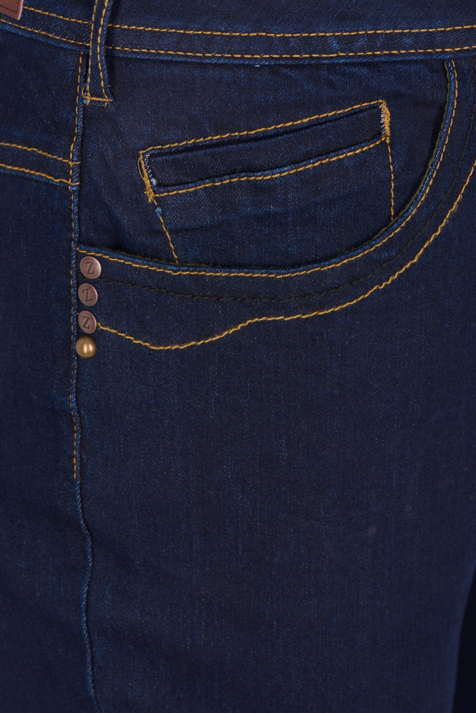 ZizziSlim fit Vilma jeans med h&oslash;yt liv, Bl&aring;, Packshot image number 2