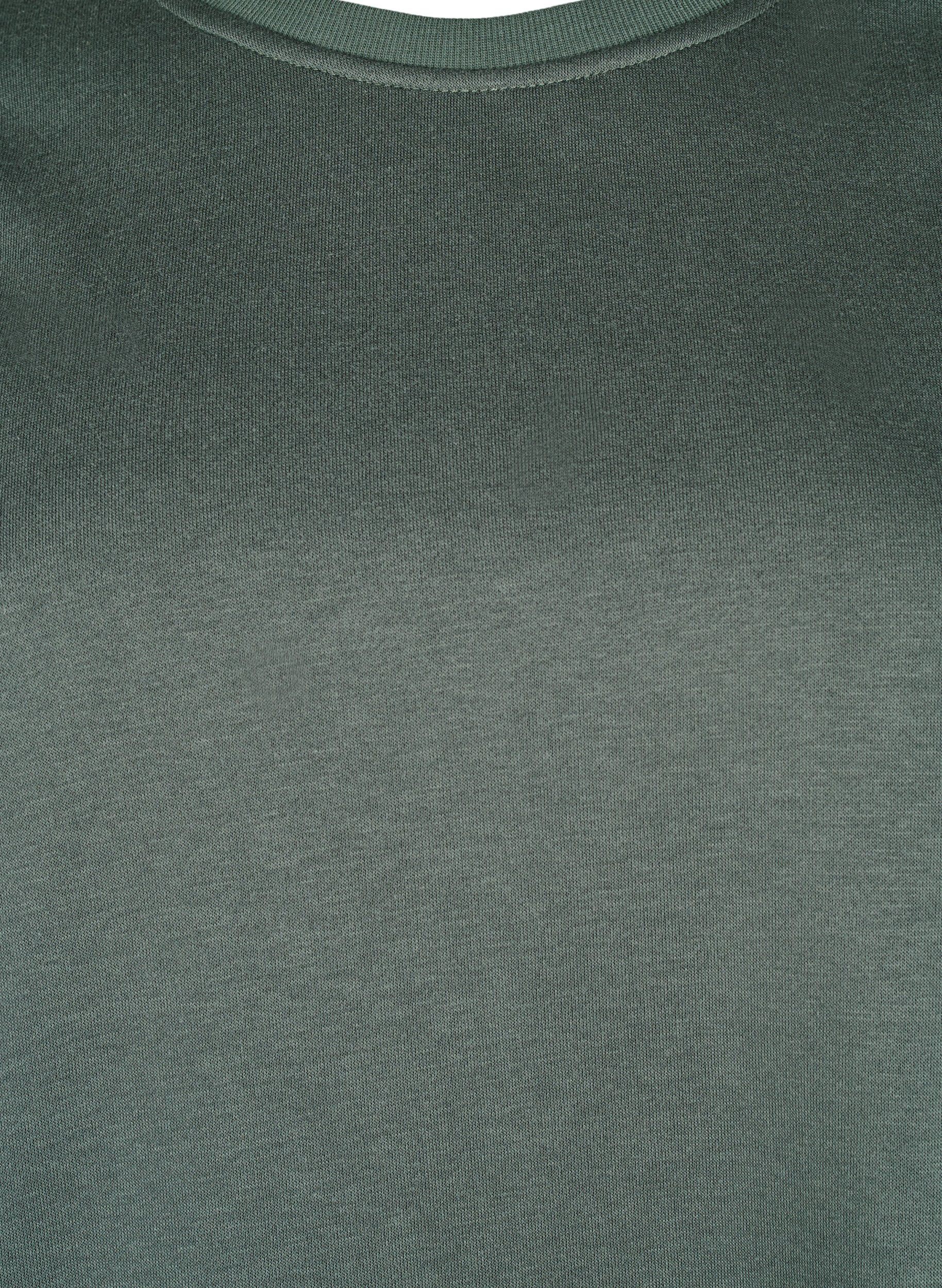 Zizzi Genser med broderte utskj&aelig;ringer, Thyme, Packshot image number 2