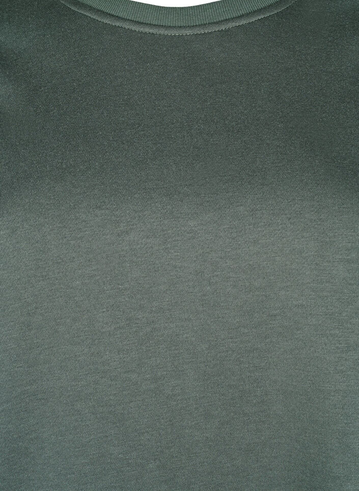 Genser med broderte utskjæringer, Thyme, Packshot image number 2