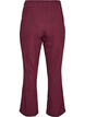 Pyjamasbukse i &oslash;kologisk bomull med hullbroderi, M&oslash;rk Bordeaux, Packshot image number 1