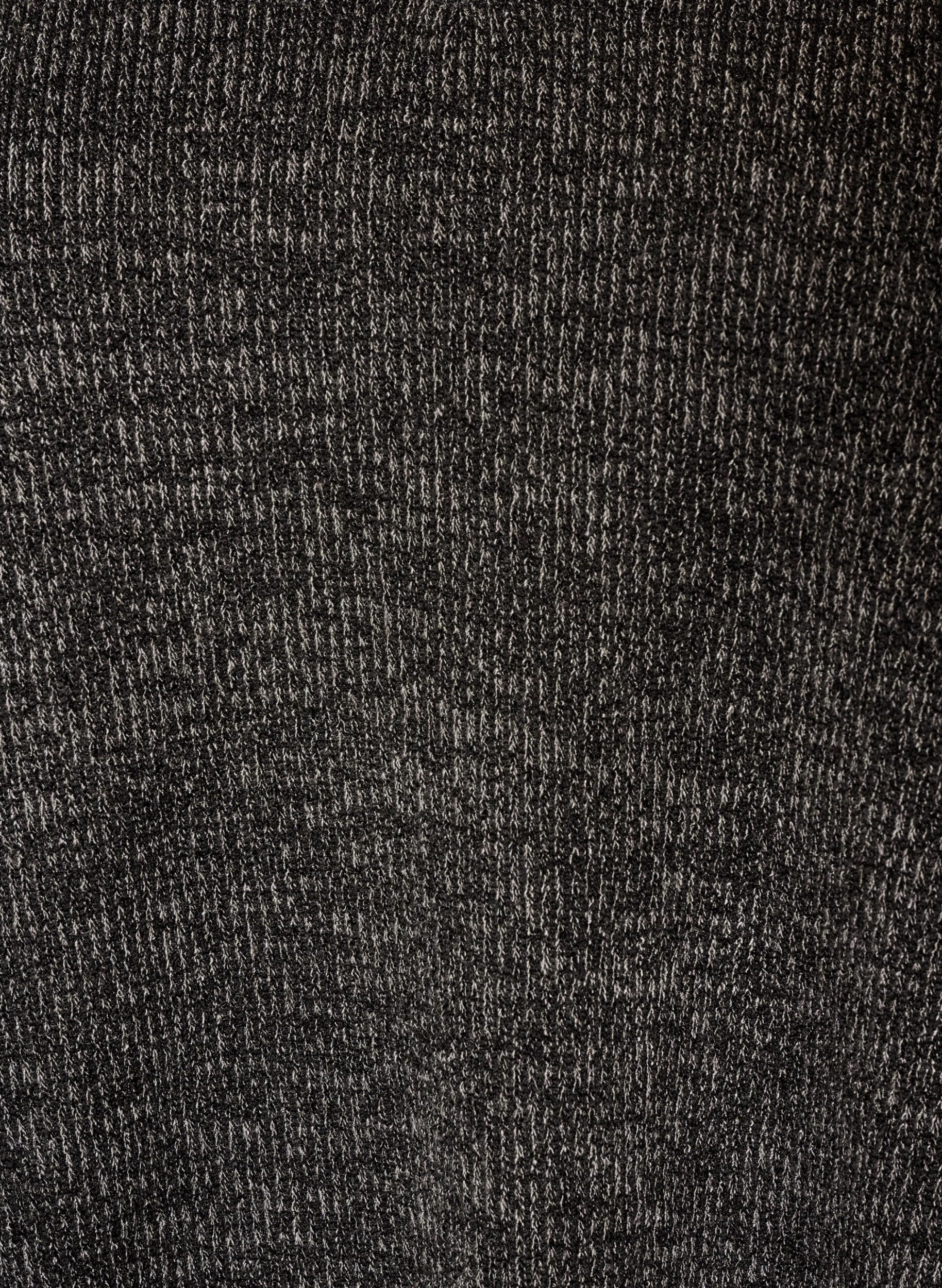 ZizziJerseybluse med V-hals og lange ermer, Svart, Packshot image number 2