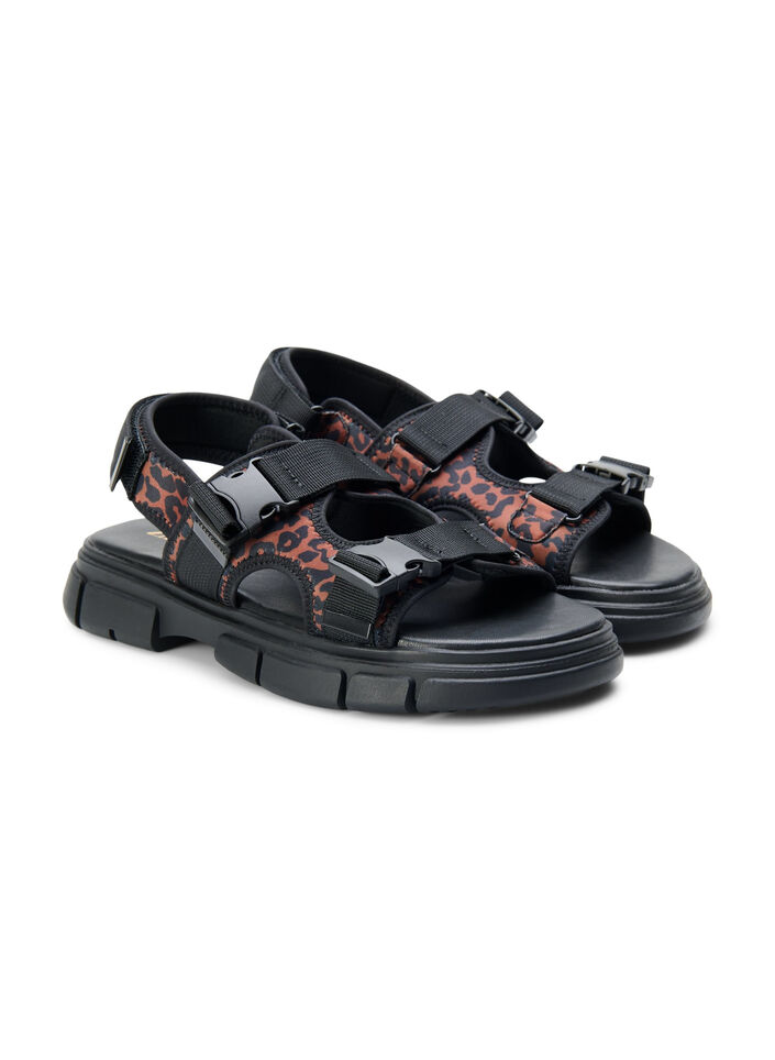 Wide fit sandal, Brun, Packshot image number 1