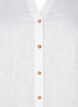 Bomullsbluse med V-hals, Hvit, Packshot image number 2