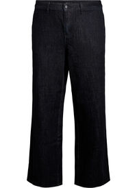 Wide fit jeans med høy midje, Svart Wide fit jeans med høy midje