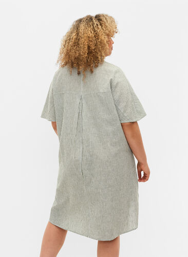 Lang skjorte med korte ermer, Black Forest Stripe, Model image number 1