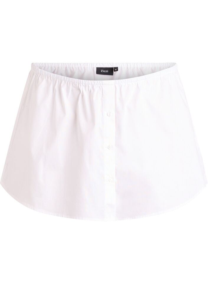 Skjorteforlenger i 100% bomull, Hvit, Packshot image number 0