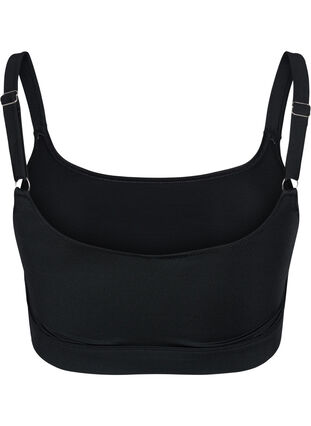 Bikinioverdel med justerbare stropper, Black, Packshot image number 1