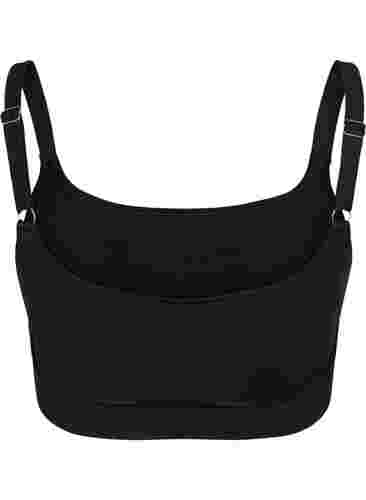 Bikinioverdel med justerbare stropper, Black, Packshot image number 1