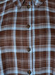 Rutete skjorte med Loose fit, Brun, Packshot image number 2
