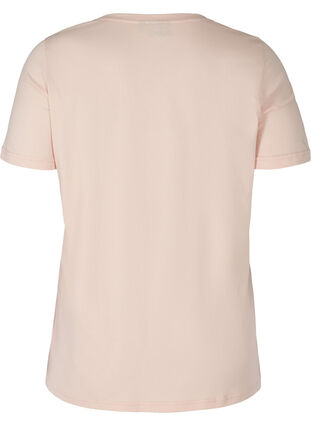 Kortermet T-skjorte i bomull med trykk, Rose Smoke CALIFORN, Packshot image number 1