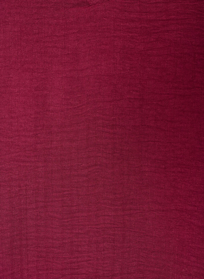 L&oslash;s bluse med korte ermer, R&oslash;d, Packshot image number 2