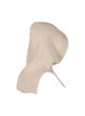 Strikket balaclava med snorer, Beige, Packshot image number 3