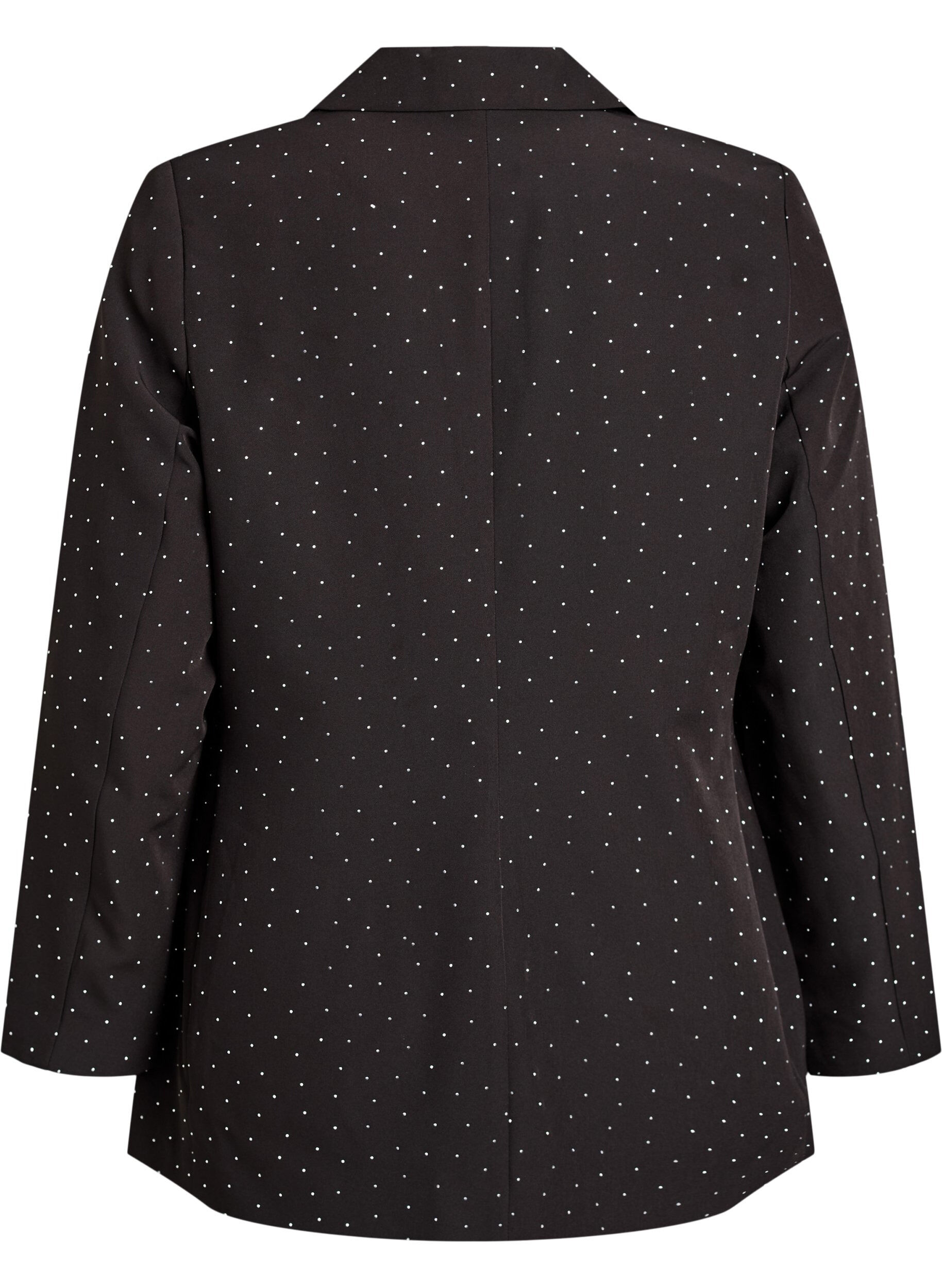 ZizziBlazer med rhinesteiner, Svart, Packshot image number 1