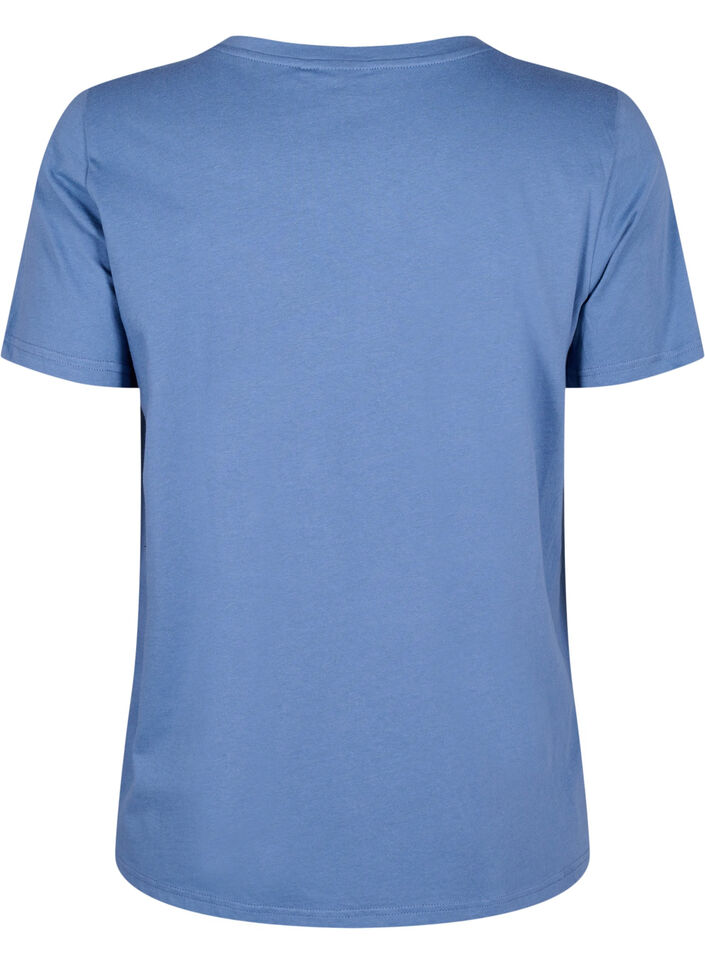 T-skjorte med tekstmotiv, Moonlight B. W.Navy, Packshot image number 1