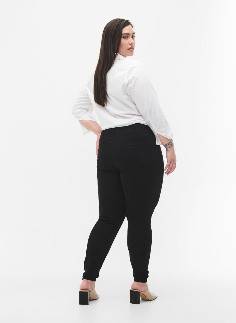 Jeggings med baklommer, Black, Model image number 1