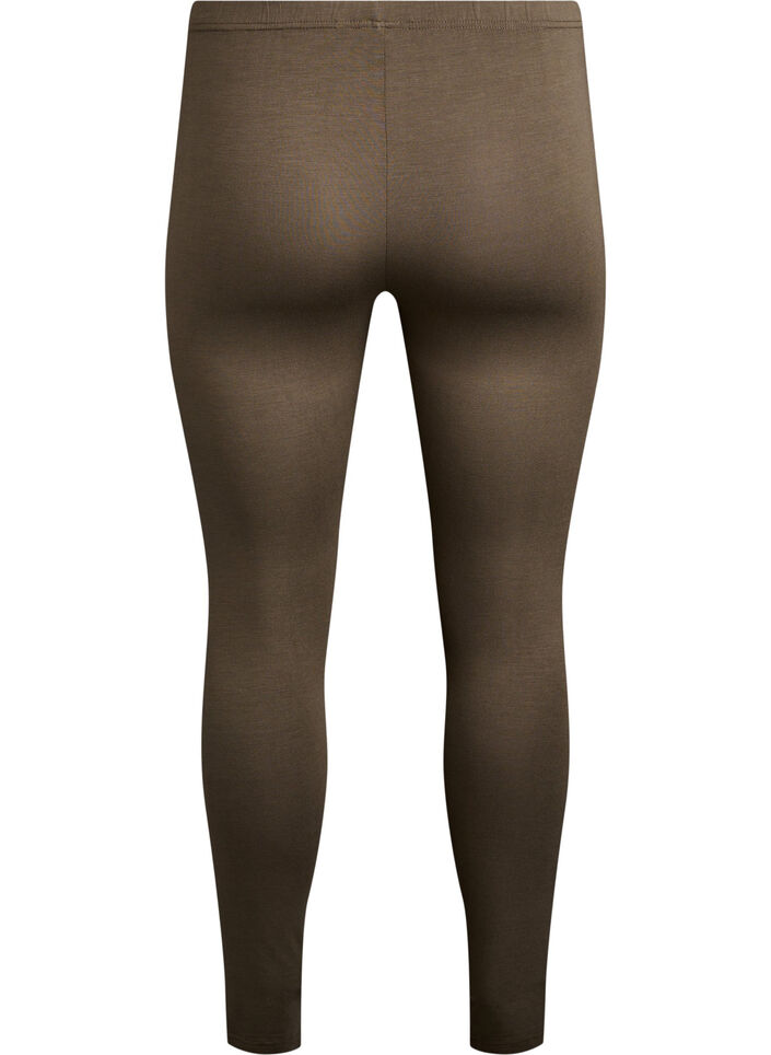 Basis leggings i viskose, Gr&oslash;nn, Packshot image number 1