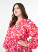 Midikjole med fargerikt bladtrykk, Rosa, Model image number 3