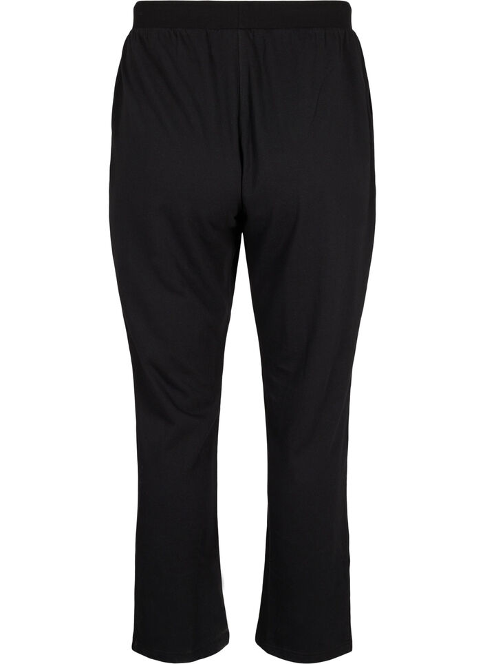 Løstsittende joggebukser med lommer, Svart, Packshot image number 1