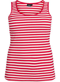 Stripete ribbestrikket singlet, Snow W. U.R.Stripe Stripete ribbestrikket singlet