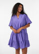 Teksturert A-line kjole, Lilla, Model image number 0
