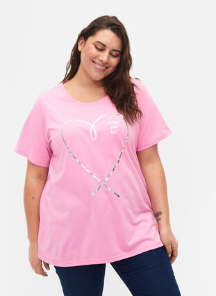 FLASH - T-skjorte med motiv, Begonia Pink, Model image number 0