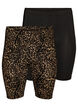 2-pakke sykkelshorts, Brun, Packshot image number 0