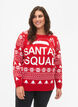Genser med julemønster, Tango Red, Model image number 0