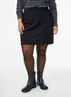 Kort jerseyskjørt med splitt, Svart, Model image number 3