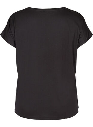 T-skjorte med paljetter, Black, Packshot image number 1