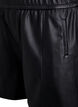 Loose fit imitert skinnshorts med elastisk linning, Svart, Packshot image number 2