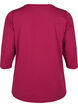 Treningsbluse med 3/4-ermer, R&oslash;d, Packshot image number 1
