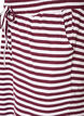 Stripete pyjamasbukser med h&oslash;y midje og vide ben, R&oslash;d, Packshot image number 2