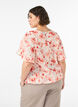 Bluse med ballongform og flaggermus ermer, Orange, Model image number 1