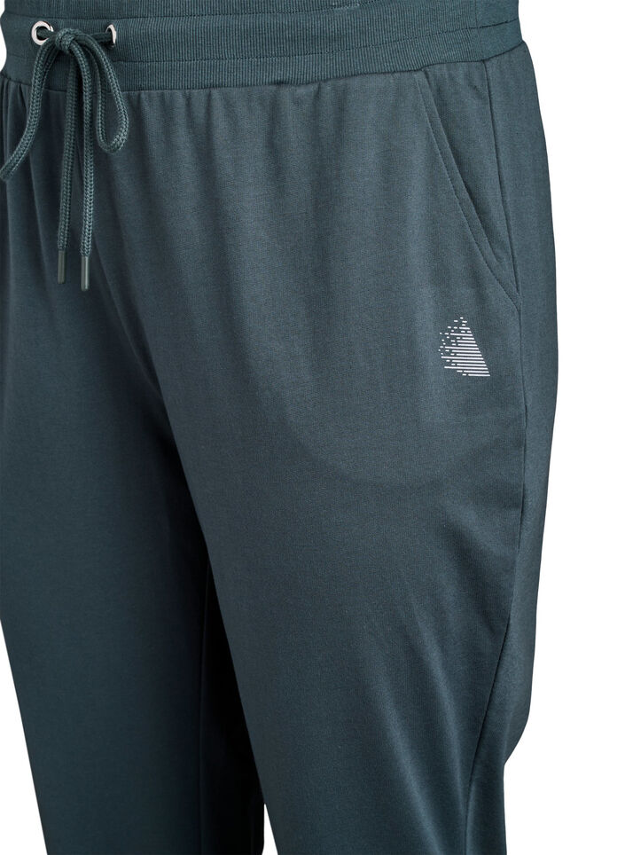 L&oslash;se joggebukser med lommer, Gr&oslash;nn, Packshot image number 2