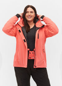 Skijakke med justerbar bunn og hette, Dubarry, Model