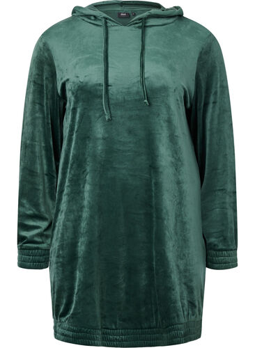 Velurkjole med hette, Scarab, Packshot image number 0