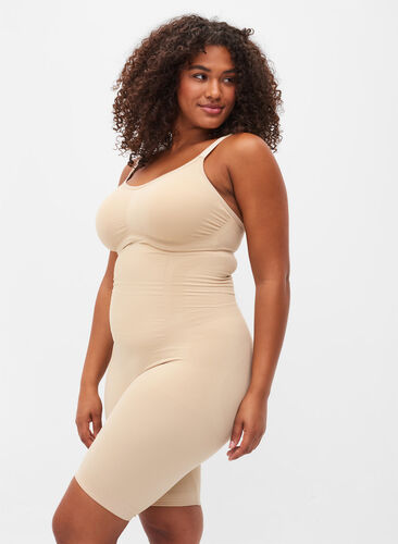 Zizzi Shapewear jumpsuit, Beige, Model image number 0