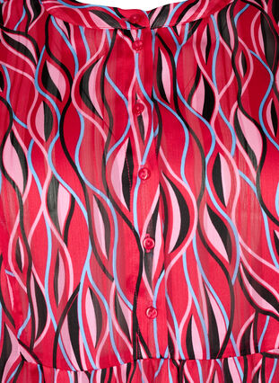 Kortermet tunika med print, Fuchsia Pink AOP, Packshot image number 2