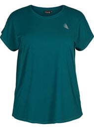 Ensfarget t-skjorte til trening, Deep Teal
