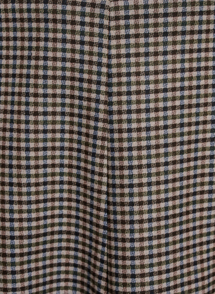 Kort A-line skjørt, Brown Check, Packshot