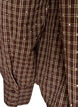 Rutete skjorte med rhinesteiner, Brun, Packshot image number 3