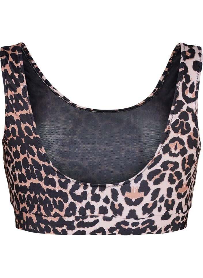 Mønstrete bikinitopp med rund hals, Leo, Packshot image number 1